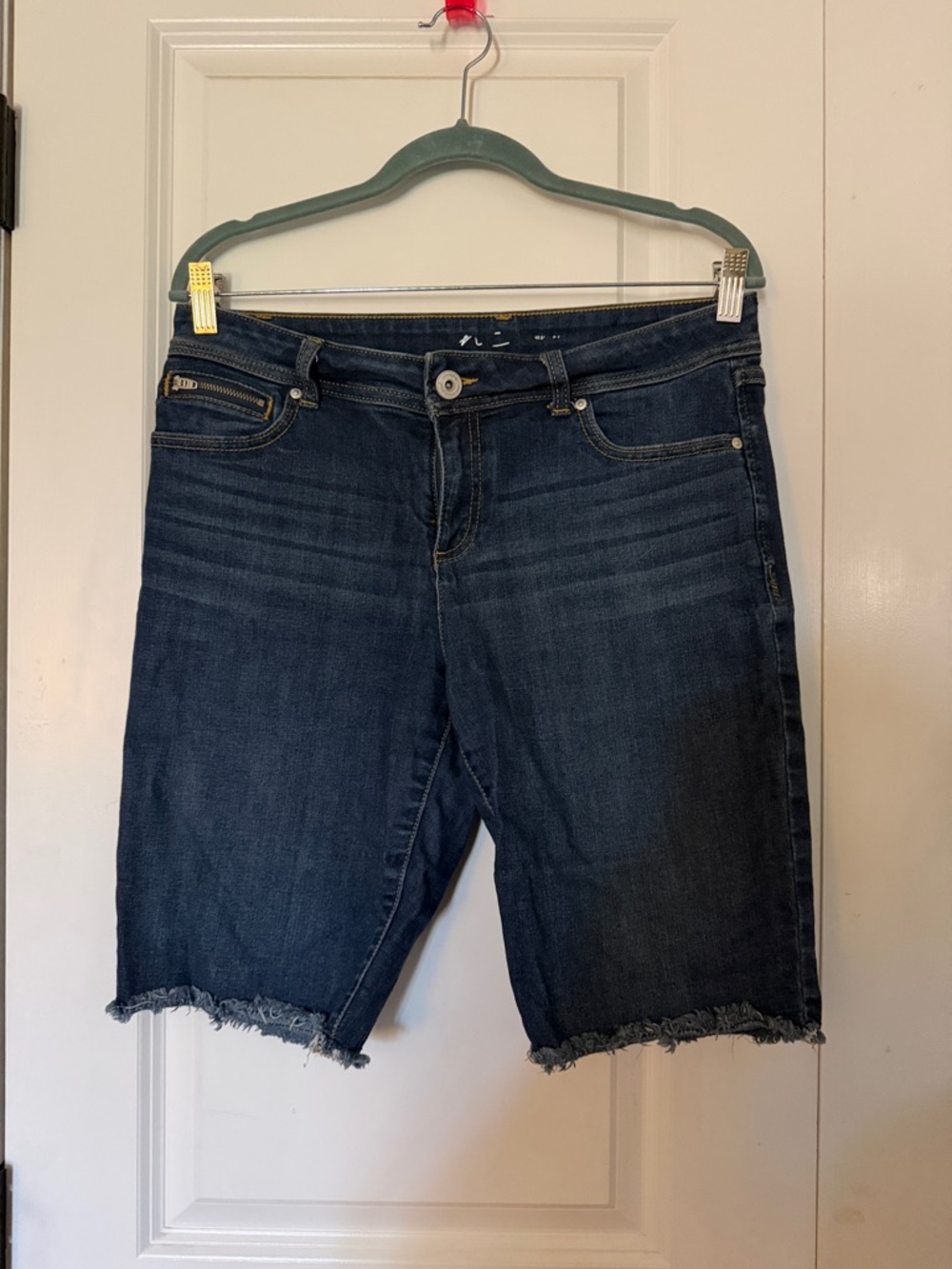 INC International Concepts Dark Blue Denim Bermuda Shorts